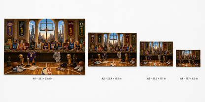 NBA 2000's Last Supper Framed