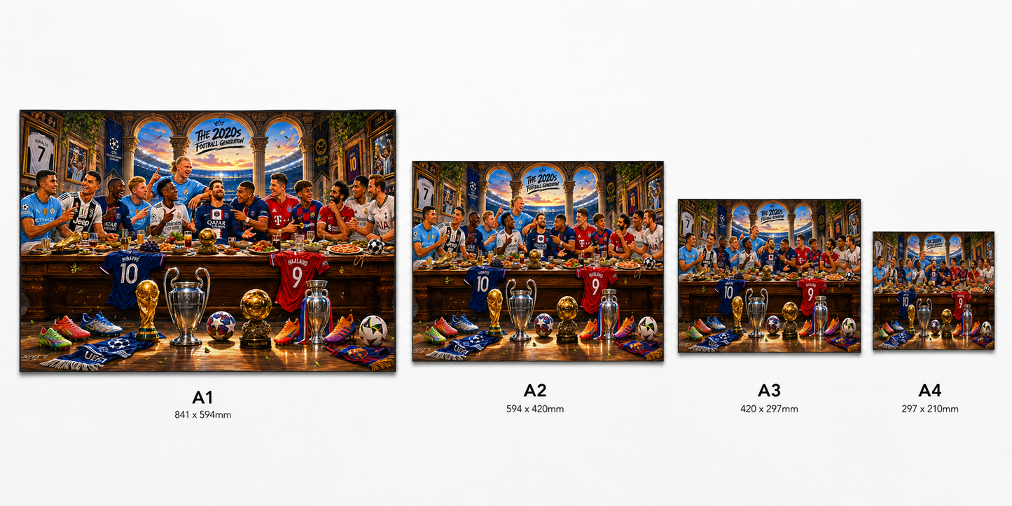 Football 2020's Last Supper Framed