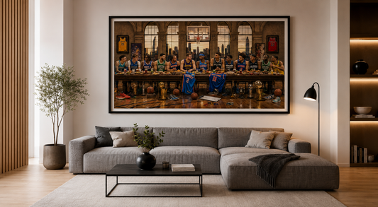 NBA New Gen Last Supper Framed