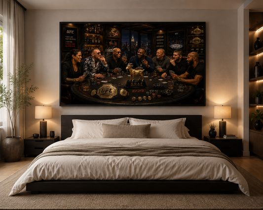 UFC GOAT Table Framed